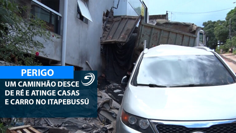VEICULO ATINGE CASA NO ITAPEBUSSU