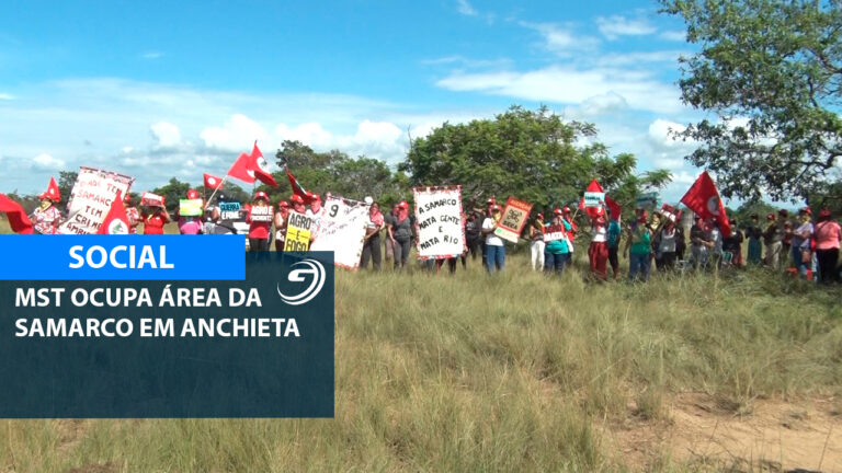 MOVIMENTO SEM TERRA OCUPA AREA DA SAMARCO