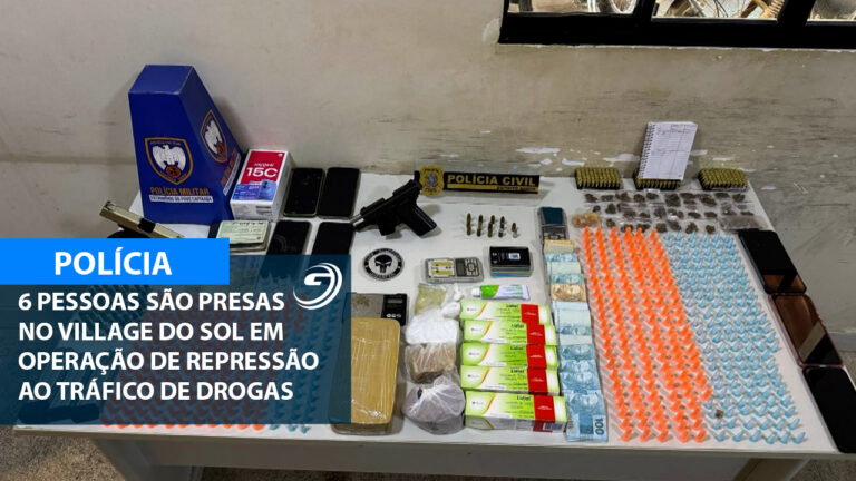 OPERACAO APREENDE DROGAS E ARMAS EM VILLAGE DO SOL