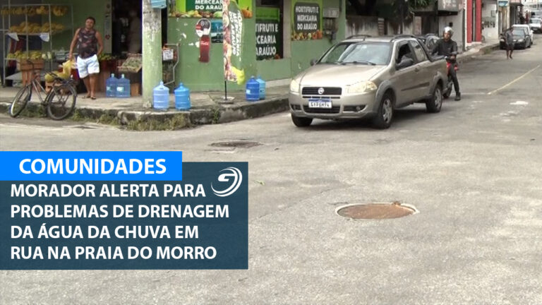 REPORTER NOS BAIRROS DRENAGEM PRAIA DO MORRO 28 02