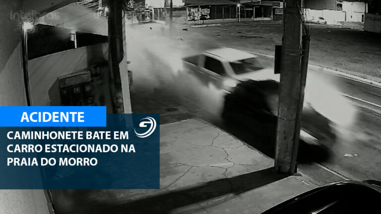 CAMINHONETE BATE EM CARRO ESTACIONADO NA AVENIDA PARIS