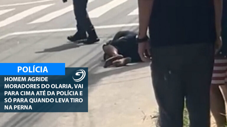 HOMEM BALEADO APOS CONFUSAO NO OLARIA