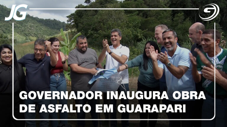 GOVERNADOR INAUGURA OBRA DE PAVIMENTAÇÃO RIO CLARO