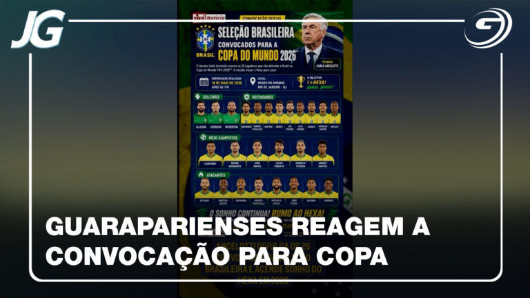 GUARAPARIENSES FALAM ESCALACAO SELECAO BRASILEIRA