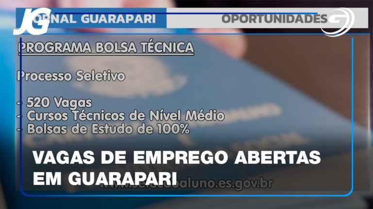 ALÉM DE EMPREGO, HÁ TAMBÉM OPORTUNIDADES DE QUALIFICAÇÃO