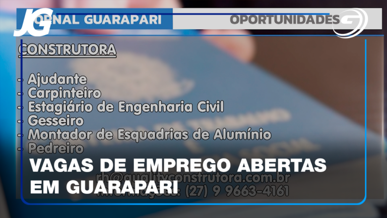 HÁ OPORTUNIDADES NA CONSTRUÇÃO CIVIL, EM RESTAURANTES, LANCHONETES E SUPERMERCADOS