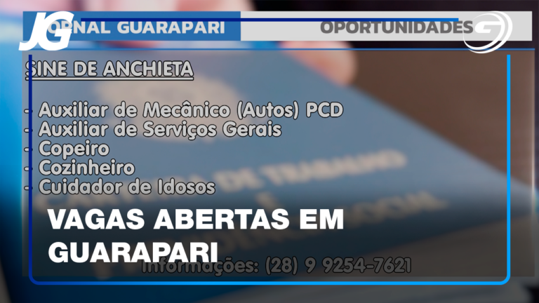 OPORTUNIDADES ABERTAS NO SINE E EM EMPRESAS LOCAIS