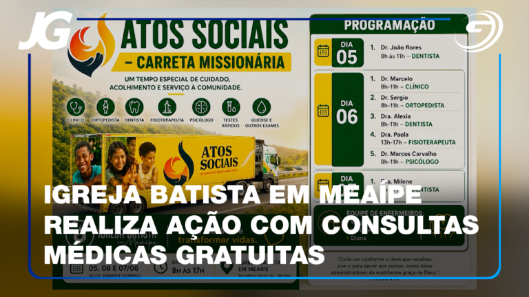 SERÃO OFERECIDOS ATENDIMENTOS MÉDICOS, ODONTOLÓGICOS E PSICOLÓGICOS