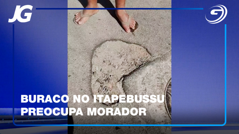 BURACO NA RUA LORENÇO BRAMBATI OFERECE RISCOS PARA CONDUTORES QUE PASSAM NA VIA
