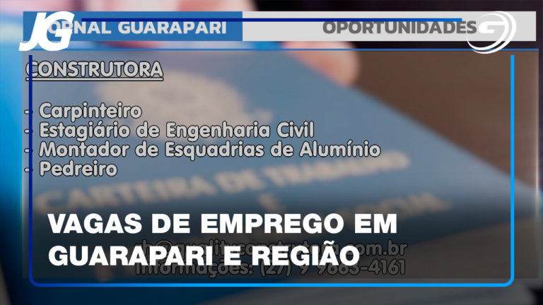 HÁ OPORTUNIDADES ABERTAS NO SINE E EM EMPRESAS LOCAIS