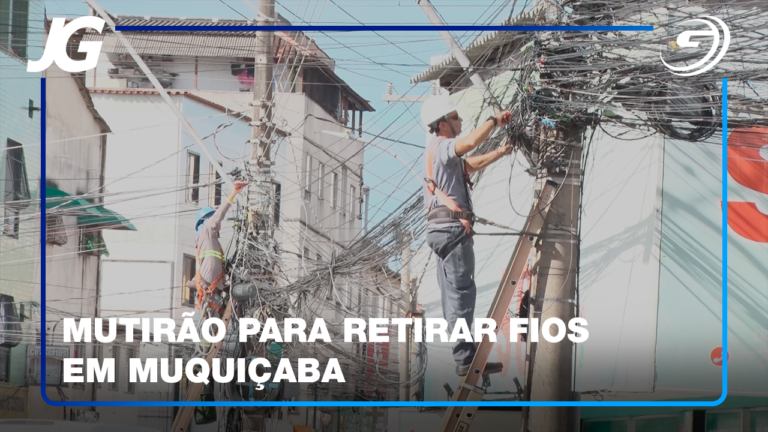 PREFEITURA REALIZA AÇÃO PARA REMOVER EXCESSO DE FIOS EM POSTES