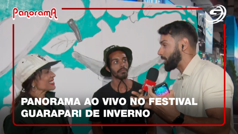 Panorama ao vivo no Festival Guarapari de Inverno