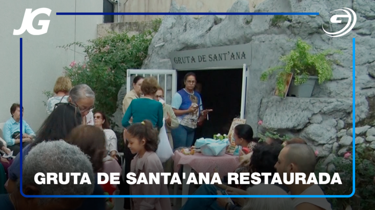 SOLENIDADE MARCOU A ENTRONIZAÇÃO DA IMAGEM DA SANTA NA GRUTA