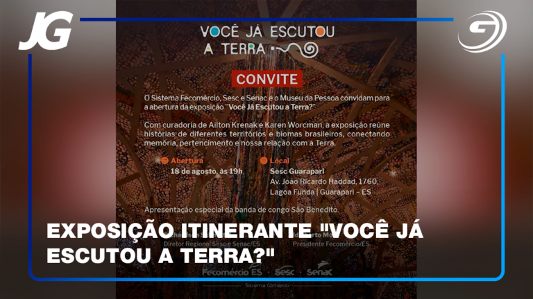 A EXPOSIÇÃO ESTREIA NESTA TERÇA-FEIRA (18), NO SESC GUARAPARI