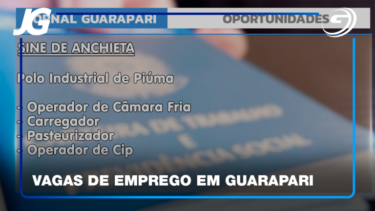 OPORTUNIDADES DE TRABALHO ABERTAS EM GUARAPARI E REGIÃO