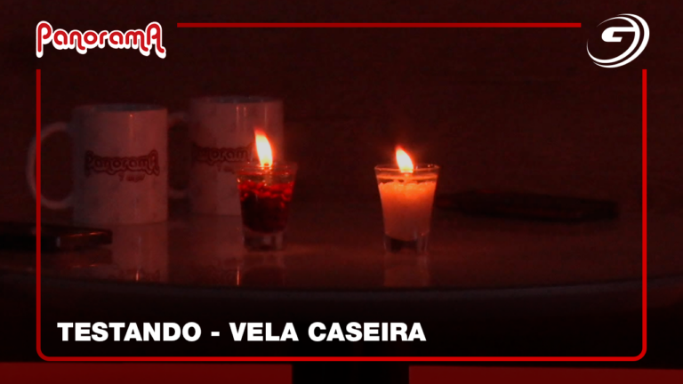 Testando - vela caseira