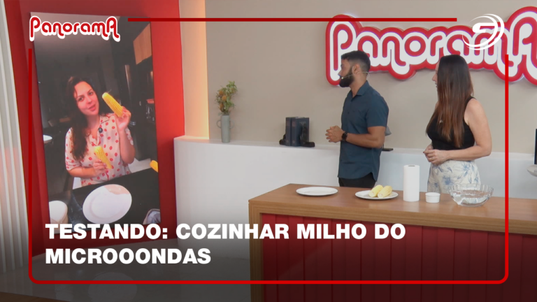 Testando cozinhar milho do microoondas
