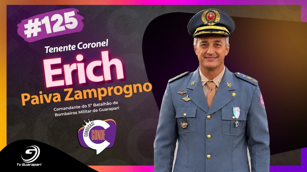 Capa do CondeCast #125 com o Tenente Coronel Erich Paiva Zamprogno