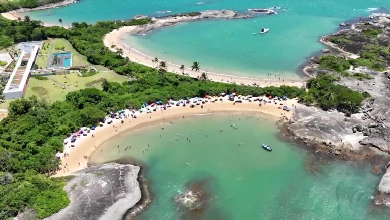 Praia de Guarapari vista do alto