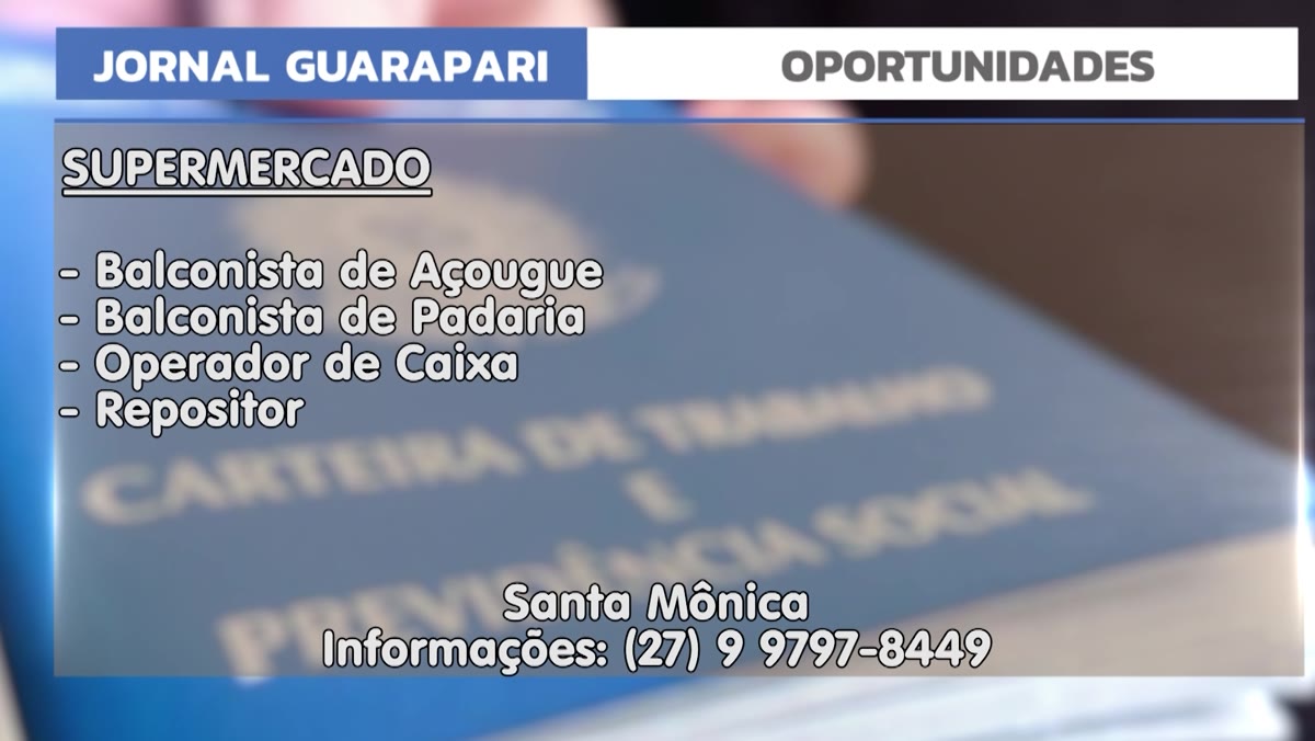 Tela com as vagas de um supermercado em Santa Mônica