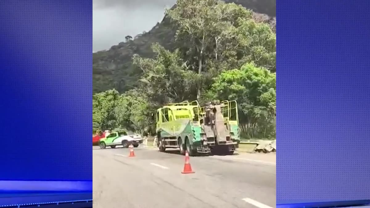 Via de Guarapari após acidente de trânsito