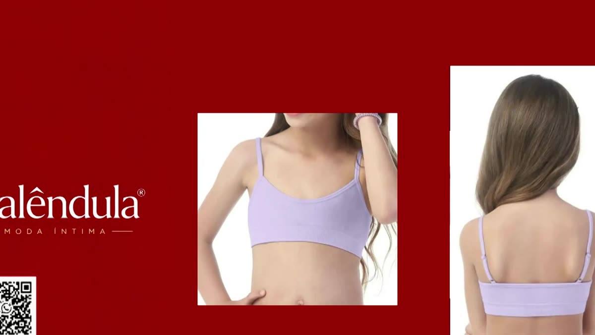 Top infantil da Calêndula Moda Íntima apresentado no Panorama