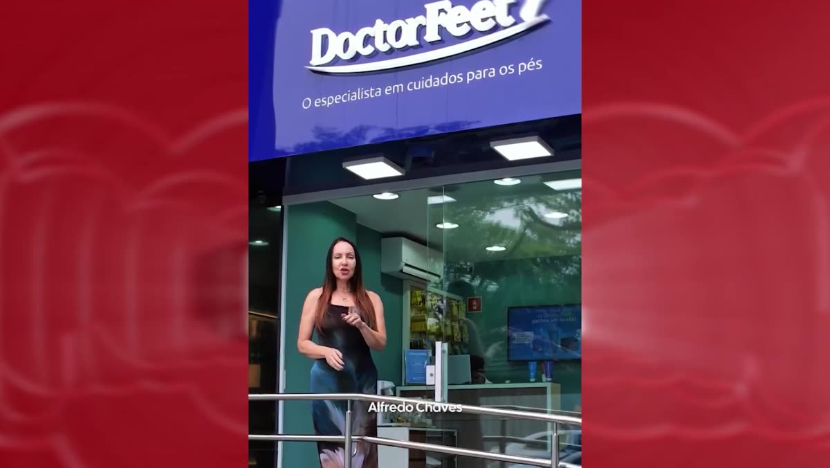 Fachada da Doctor Feet Guarapari, no centro da cidade