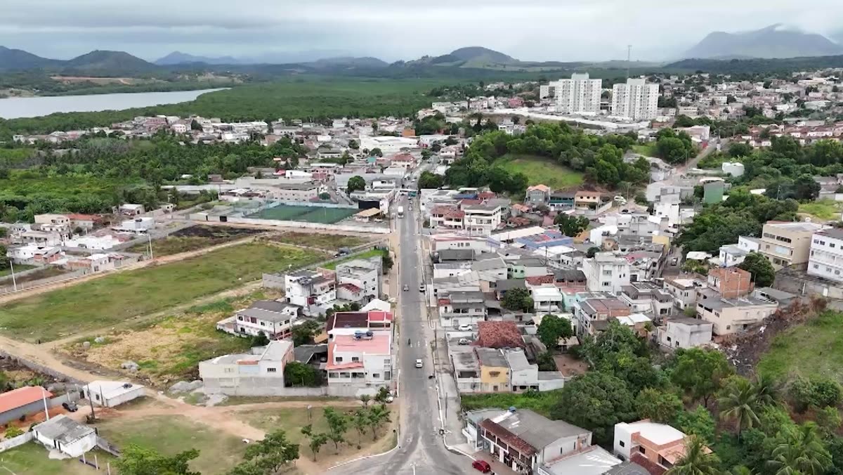 Rua do bairro Kubitschek, em Guarapari