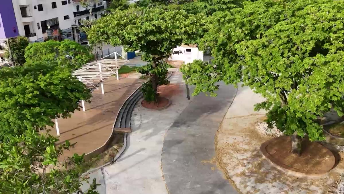 Obras de revitalização da Praça Trajano Lino Gonçalves