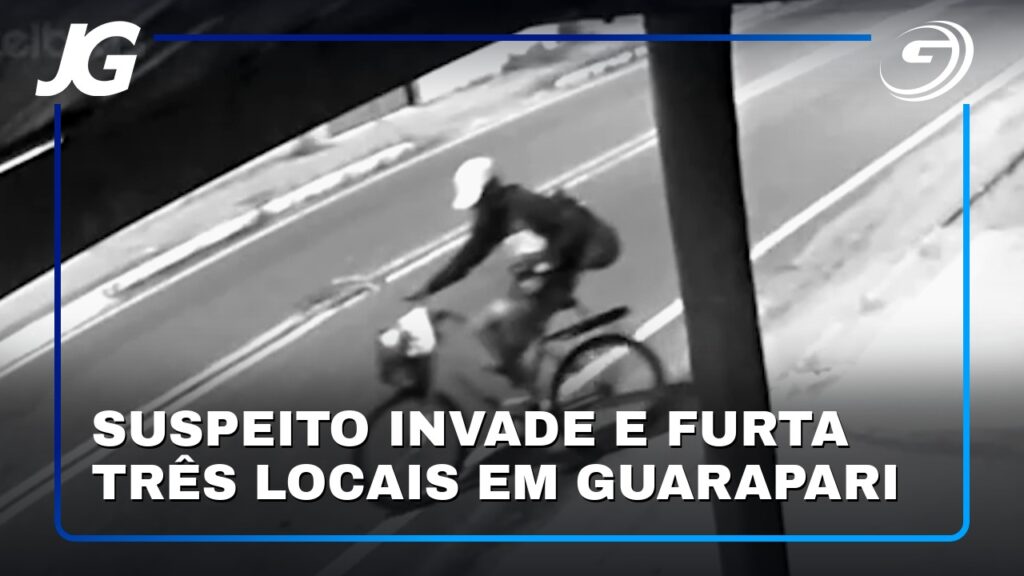 SUSPEITO INVADE E FURTA TRÊS LOCAIS EM GUARAPARI