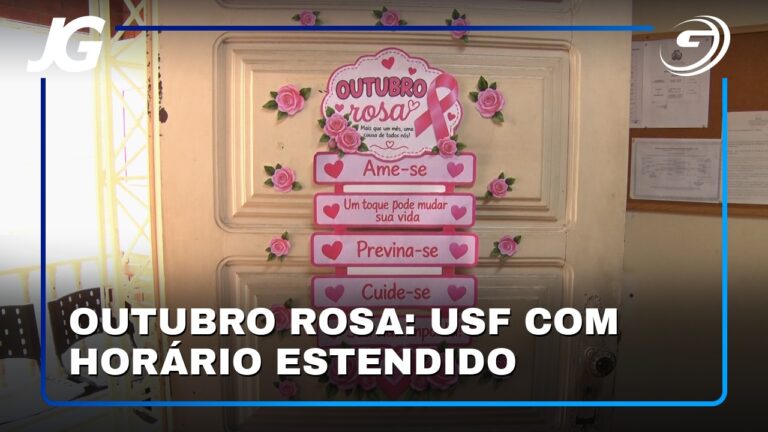 OUTUBRO ROSA: USF COM HORÁRIO ESTENDIDO
