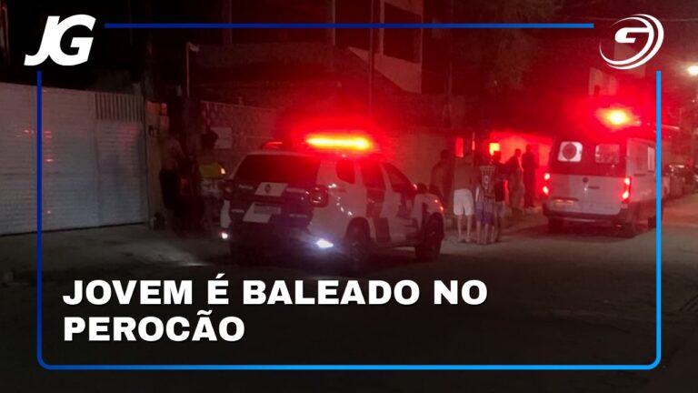 JOVEM É BALEADO NO PEROCÃO