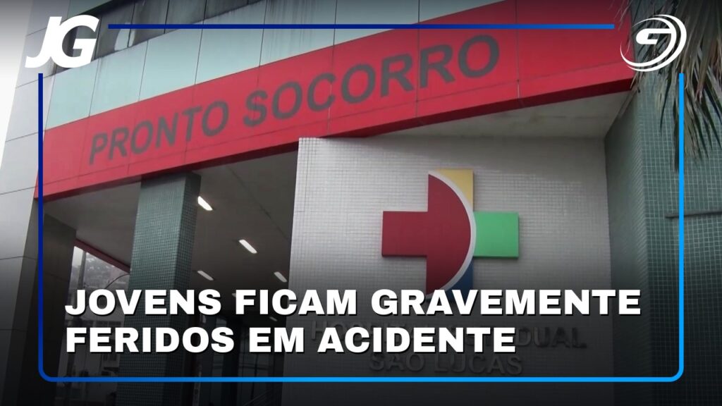 JOVENS FICAM GRAVEMENTE FERIDOS EM ACIDENTE