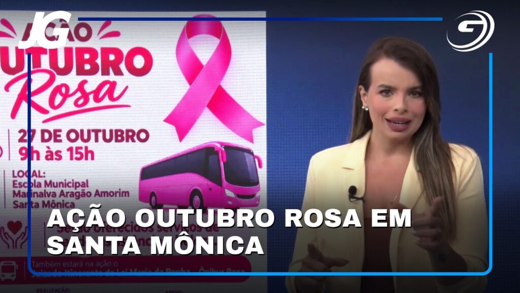 AÇÃO OUTUBRO ROSA EM SANTA MÔNICA