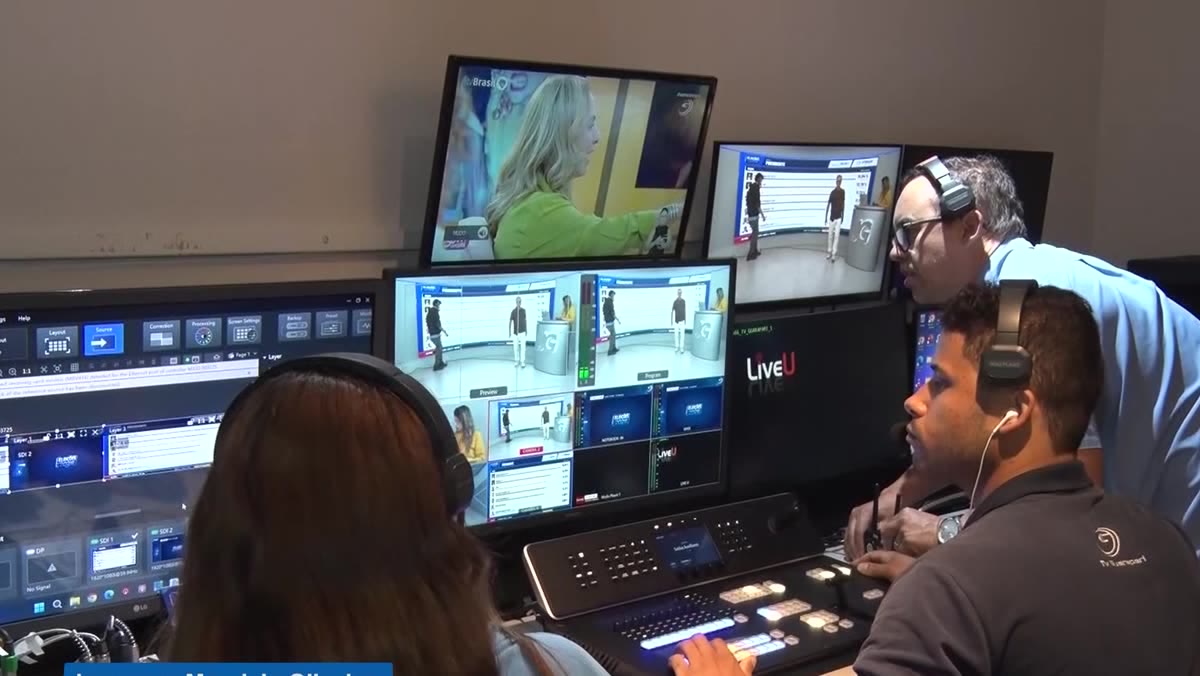 Estúdio da TV Guarapari se prepara para a apuração dos votos