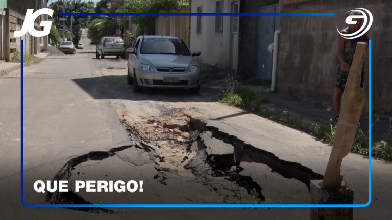 RUA DE CONDADOS ESTÁ CEDENDO; LORENZUTTI CANCELOU AS LINHAS QUE PASSAM NO LOCAL
